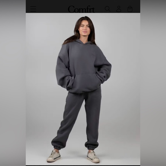 On HOLD!!Comfrt Onyx Black Sweat Suit - Picture 8 of 9